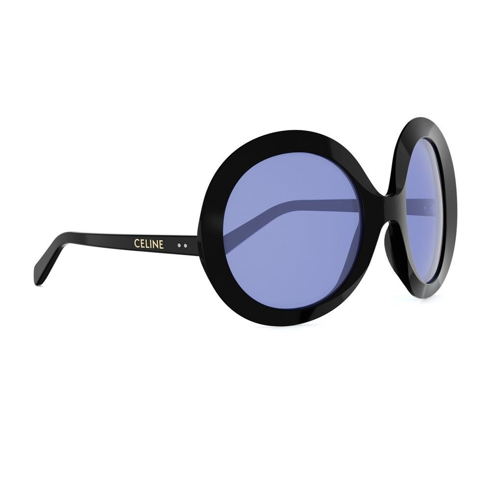 Celine Black Cl40345i Disc Round Acetate Sunglasses