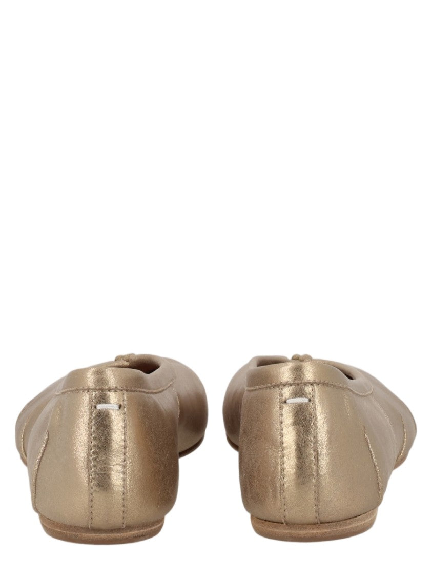 Maison Margiela Tabi Split-Toe Gold Flats