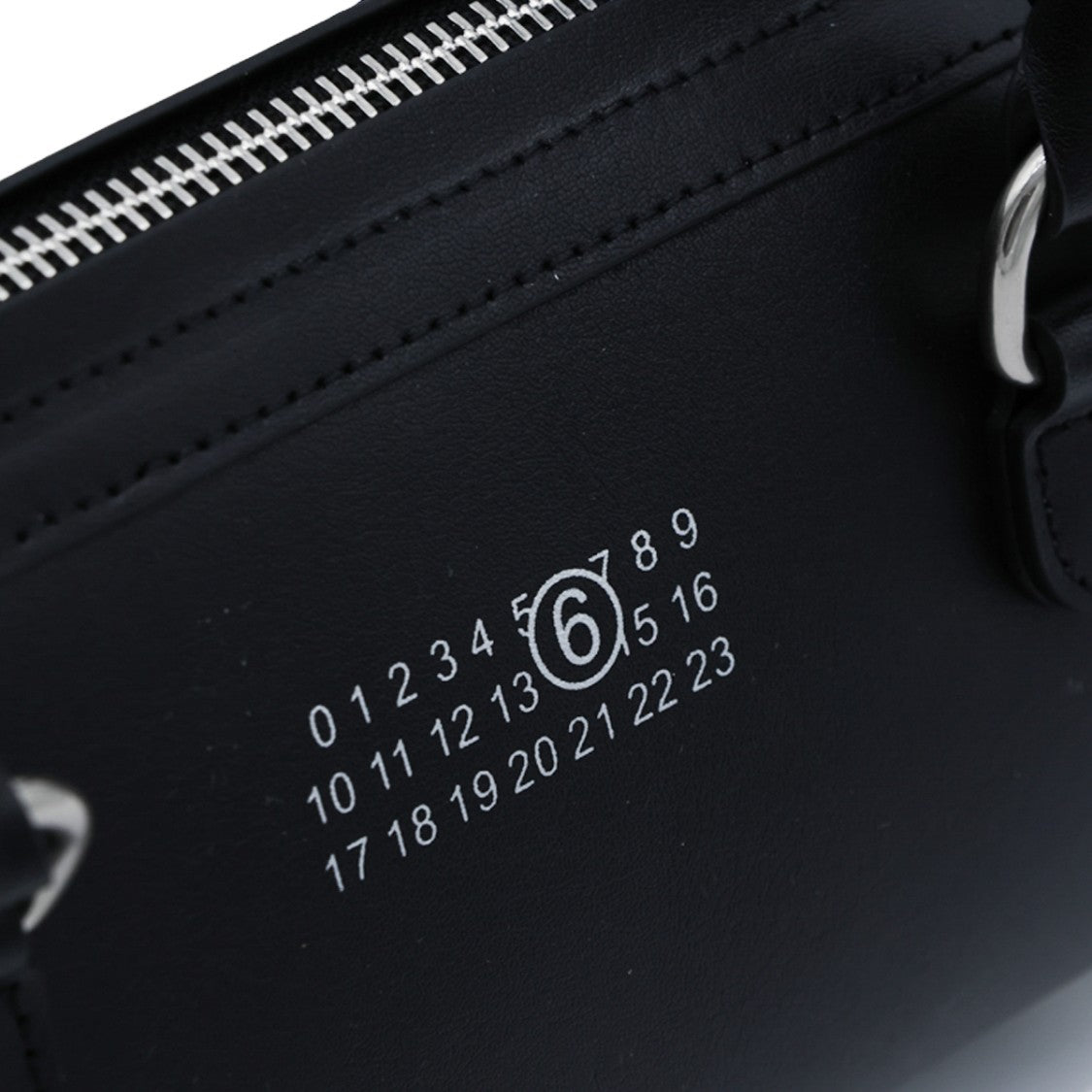 Mm6 By Maison Margiela Bauletto Shoulder Bag In Smooth Black Leather
