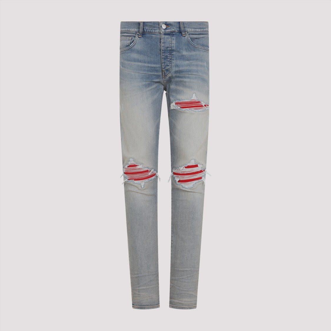 Amiri Distressed Light Blue Denim Jeans