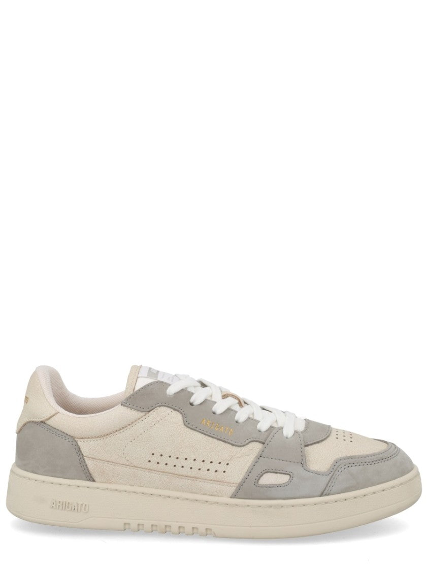 Axel Arigato Neutral Leather Suede Perforated Sneakers