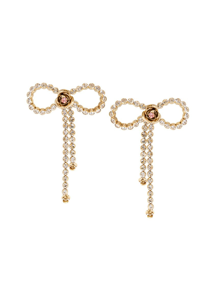 Rosantica Fiocchetti Crystal Bow Earrin