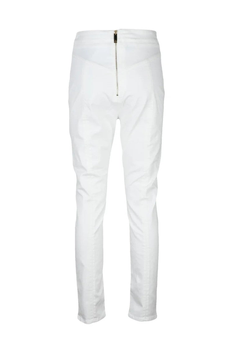Elisabetta Franchi Slim Fit Trousers With Tapered Leg