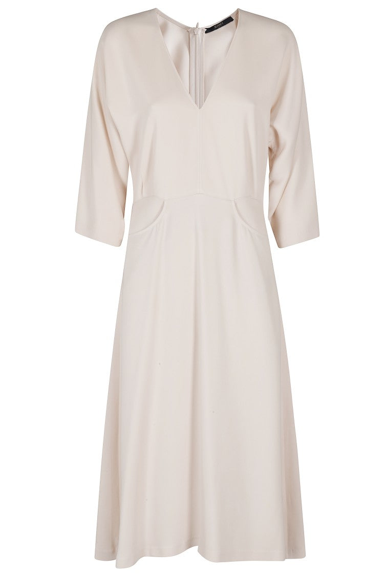 Seventy Cady Crepe Midi Dress - Cream