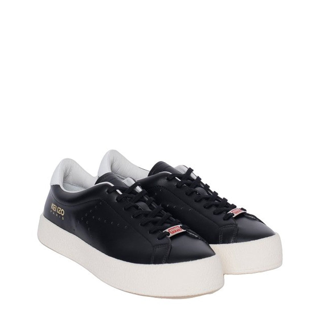 Kenzo Black Leather Sneakers