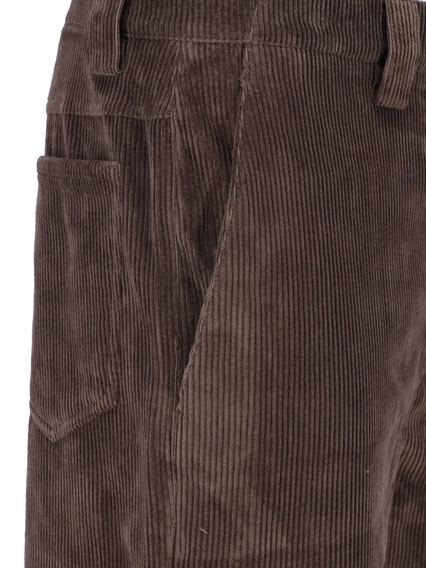 Berner Kuhl Brown Night Corduroy Straight-Leg Pants
