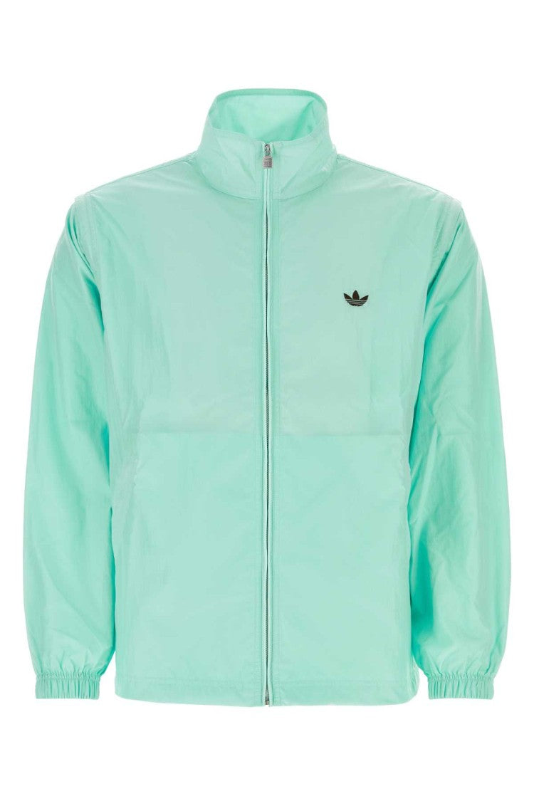 Adidas Sea Green Nylon Windbreaker