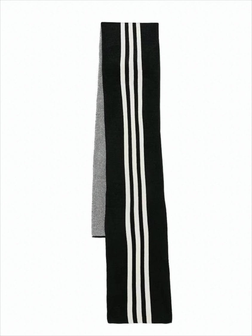 Y-3 Knitted Black Scarf