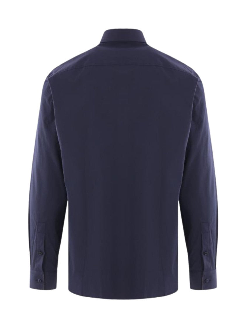 Burberry Sherfield Blue Equestrian Cotton Shirt