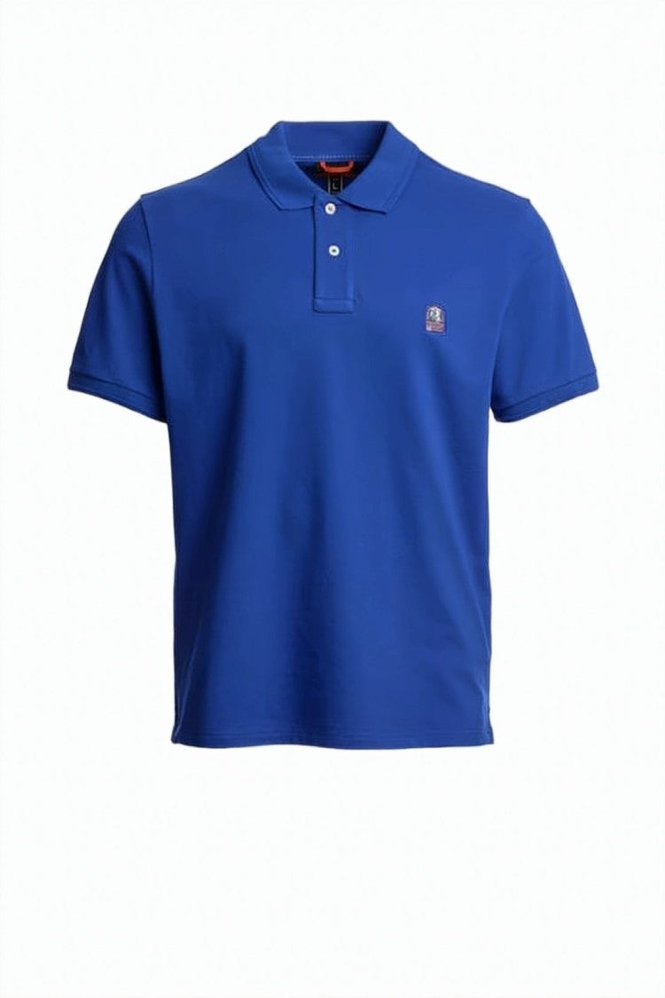 Parajumpers Cropped Polo Shirt With Classic Collar And Logo Patch