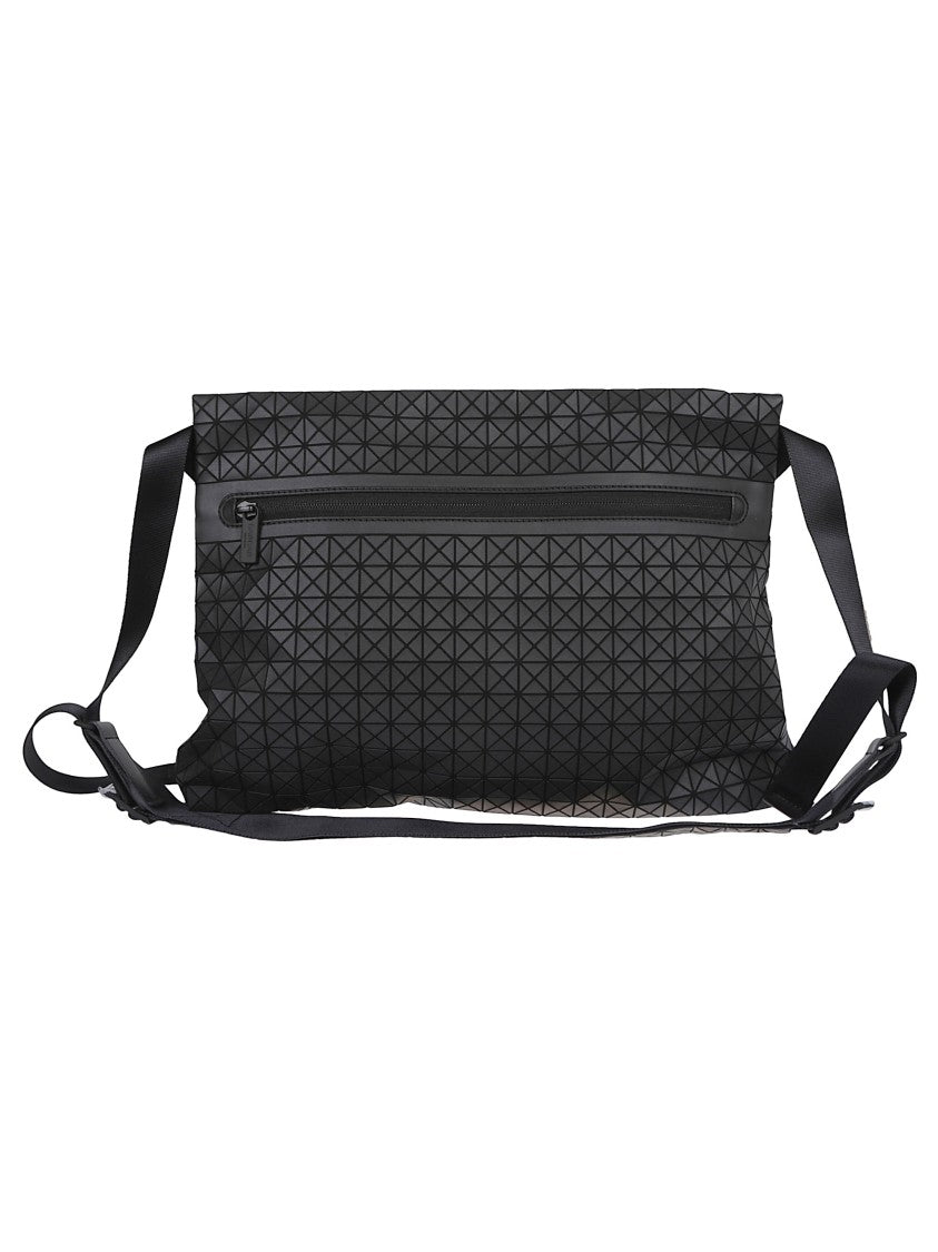 Bao Bao Issey Miyake Geometric Pattern Leather Shoulder Bag With Adjustable Strap