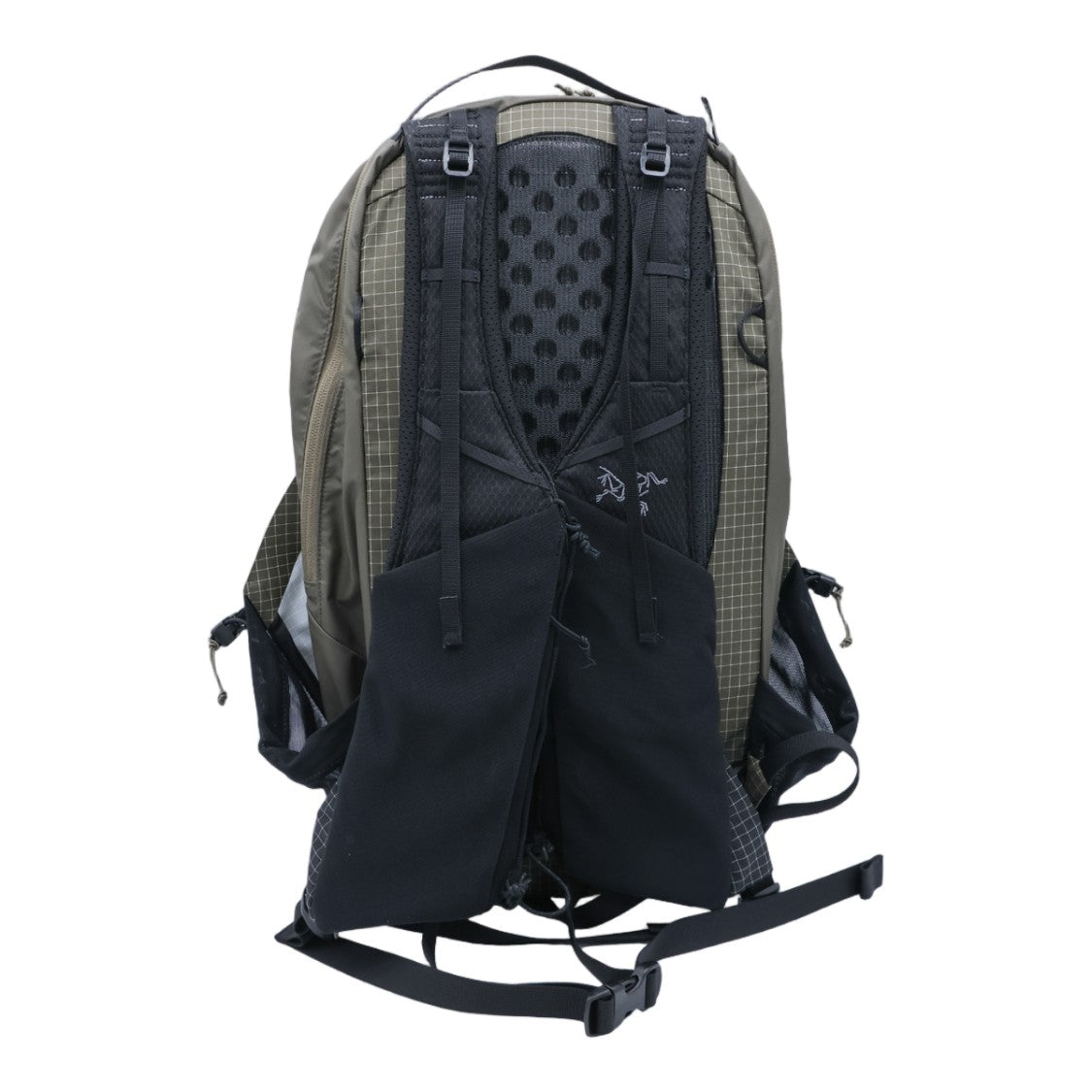Arc'teryx Olive Green Grid Pattern Backpack