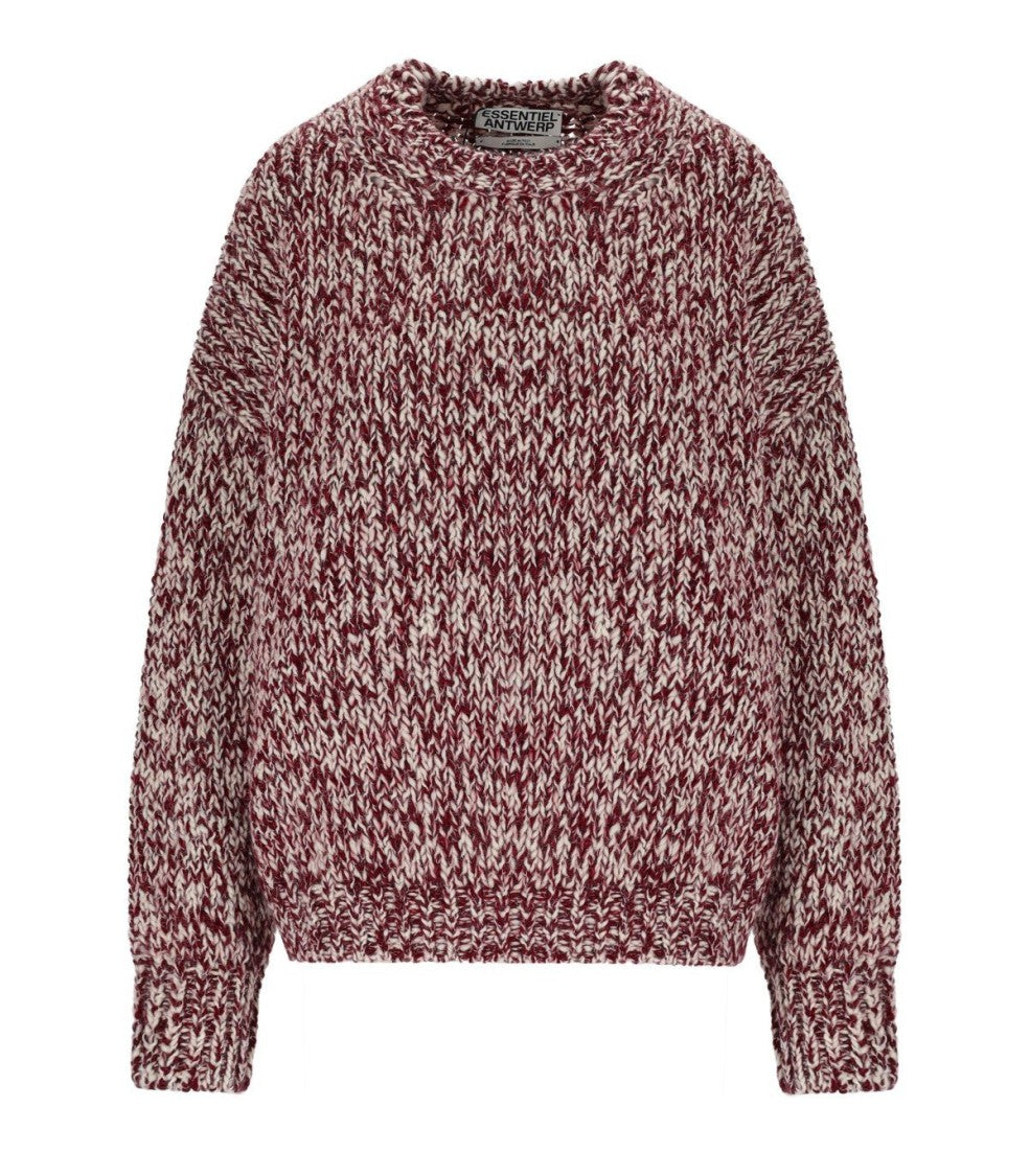 Essentiel Antwerp Izura Burgundy Crewneck Sweater