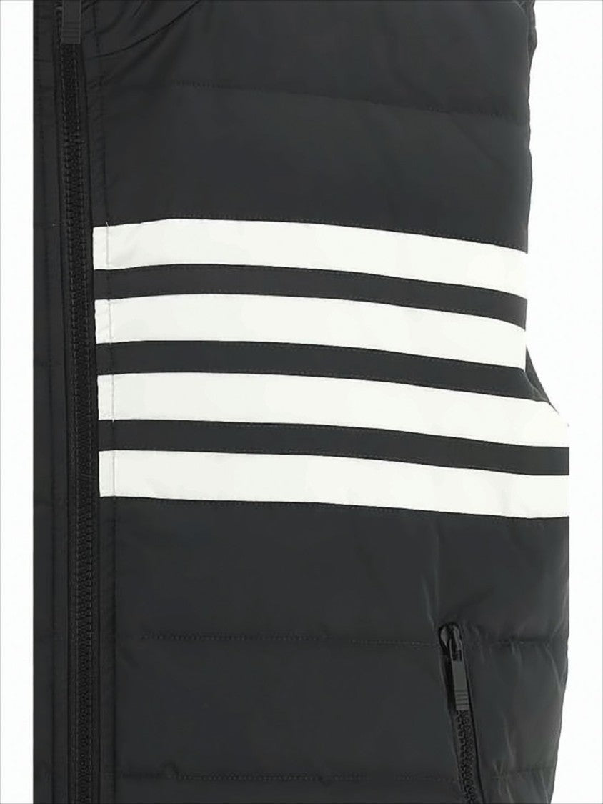 Thom Browne Quilted Padded Vest With High Collar And Sporty Accents