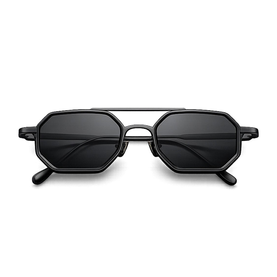 Capote Eyewear Black Kenzas X Architectural Geometric Sunglasses