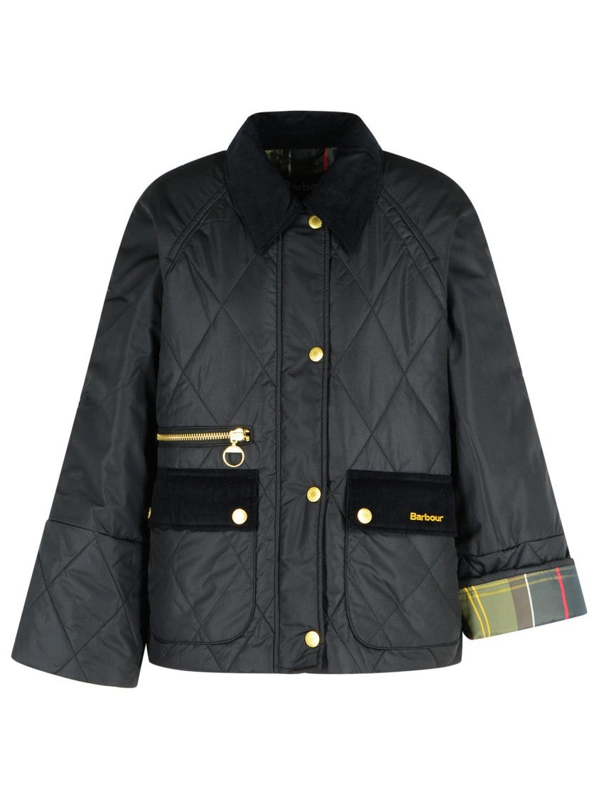 Barbour 'Martha' Black Polyester Jacket