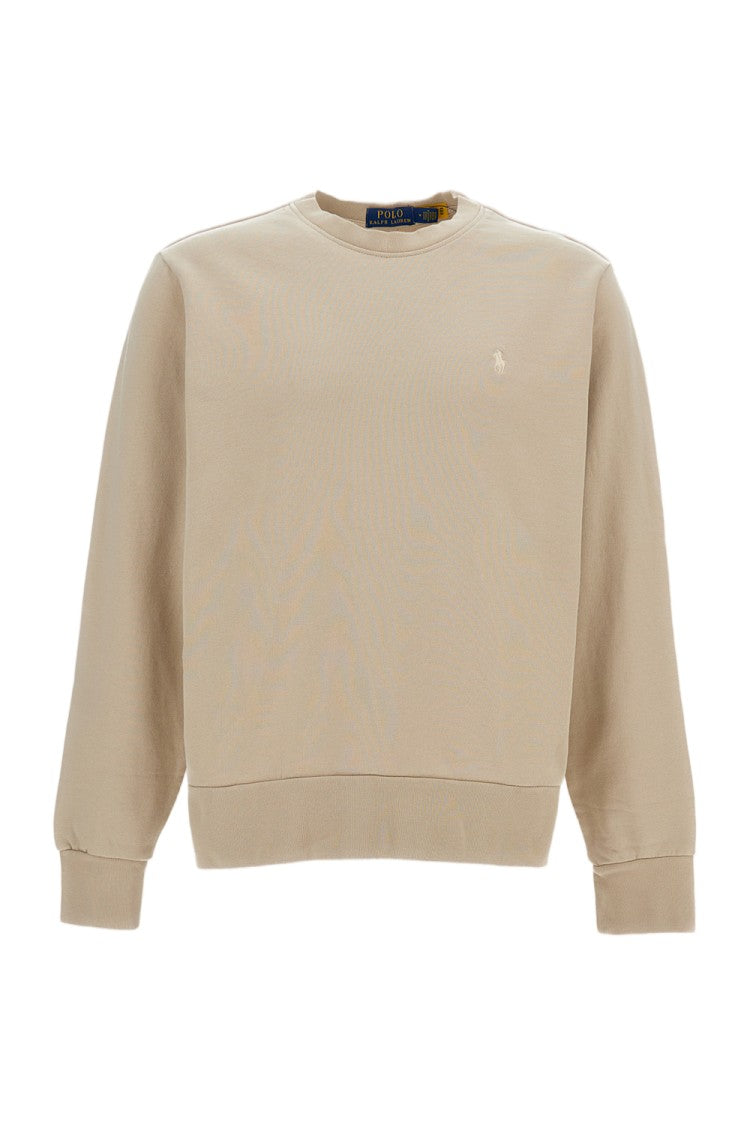 Polo Ralph Lauren Cotton Crewneck Sweatshirt With Ribbed Knit Details