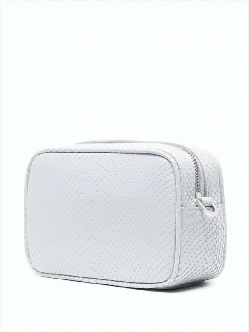 Golden Goose Textured Leather Shoulder Bag With Snakeskin Detail