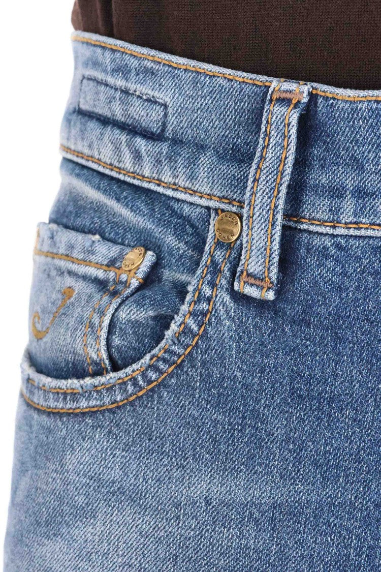 Jacob Cohen Jude Suede Label Jeans