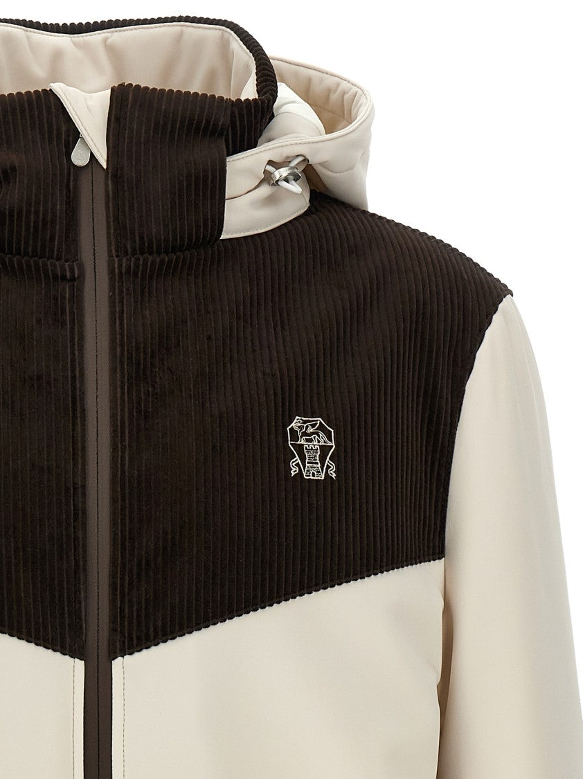 Brunello Cucinelli Corduroy Insert Ski Jacket