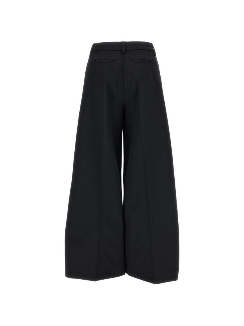 The Latest Wide-Leg Cropped Trousers With High Waist And Pleated Detailing