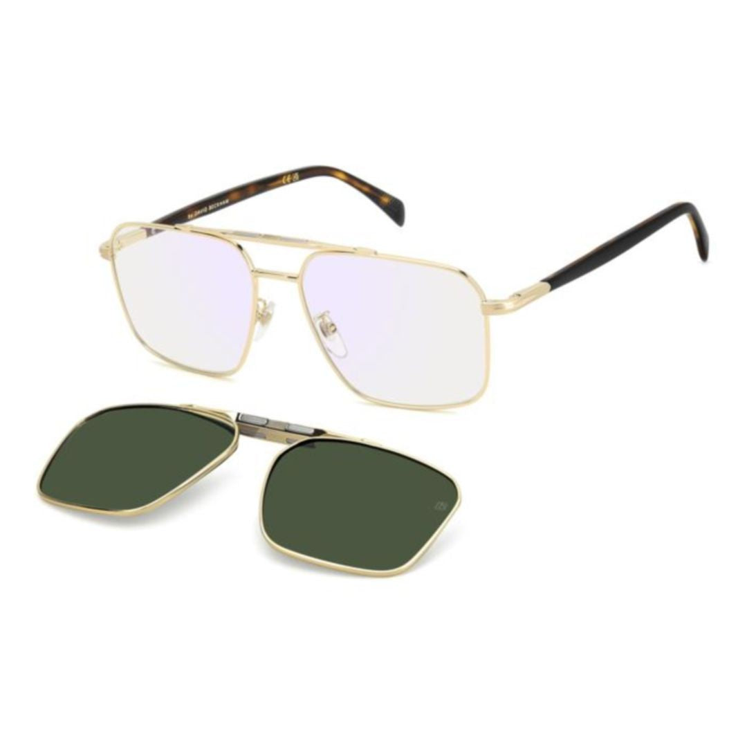 David Beckham Db 1187/G/C Rectangular Clip-On Sunglasses