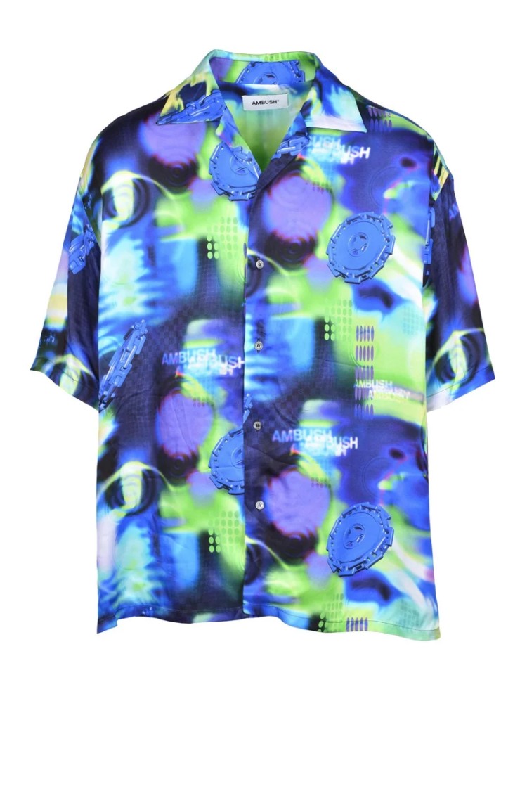 Ambush* Printed Shirt - Blue/Green