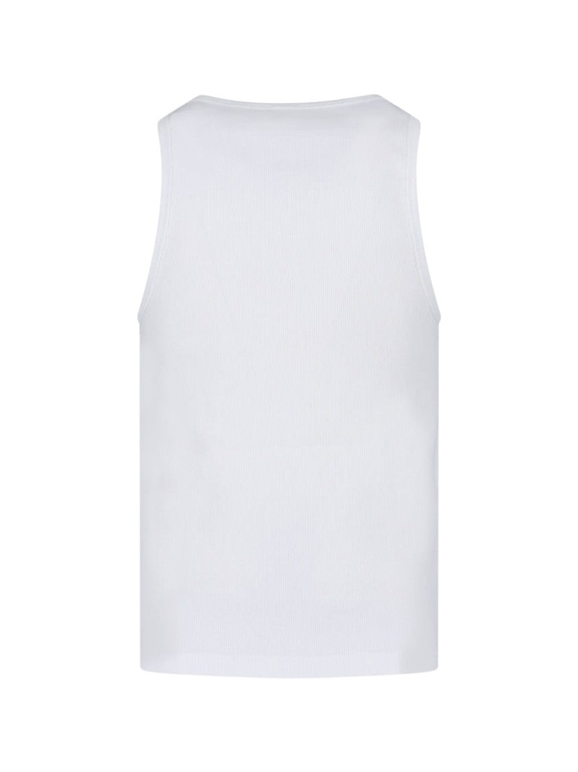 Casablanca Classic White T-Shirt With Standard Crew Neckline