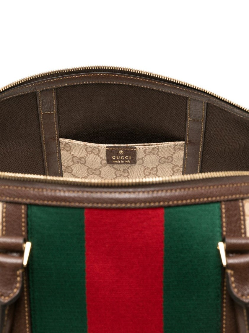 Gucci Monogram Web Stripe Large Duffle Bag