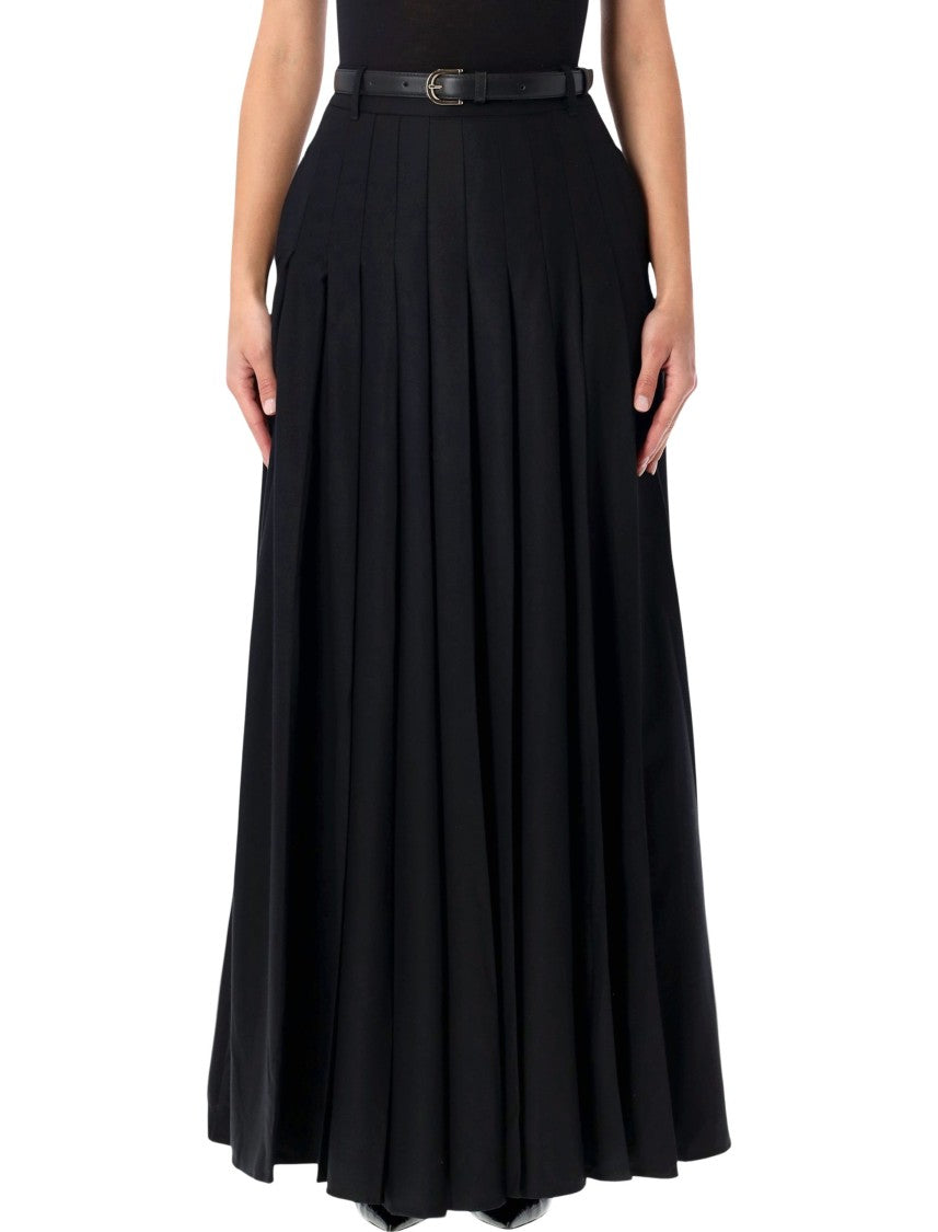 Self-Portrait Pleated Maxy Skirt