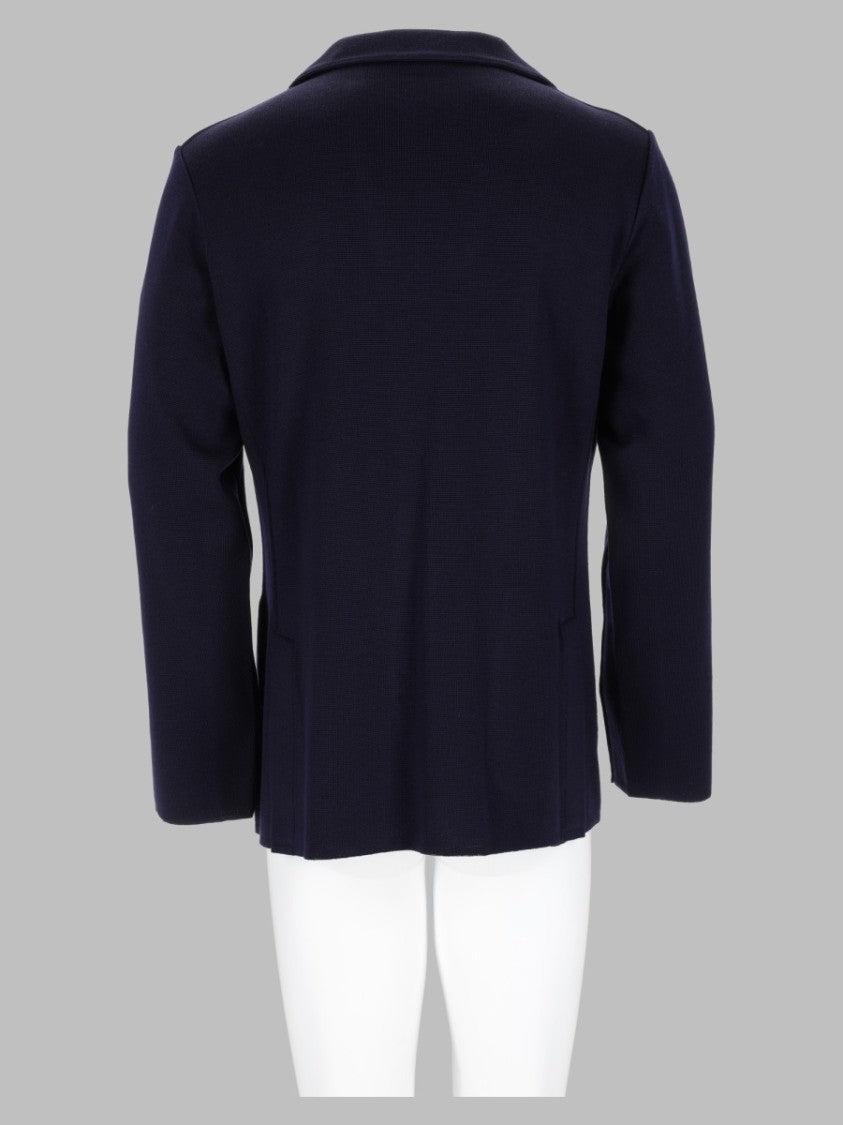 Lardini Classic Tailored Blue Wool Blazer