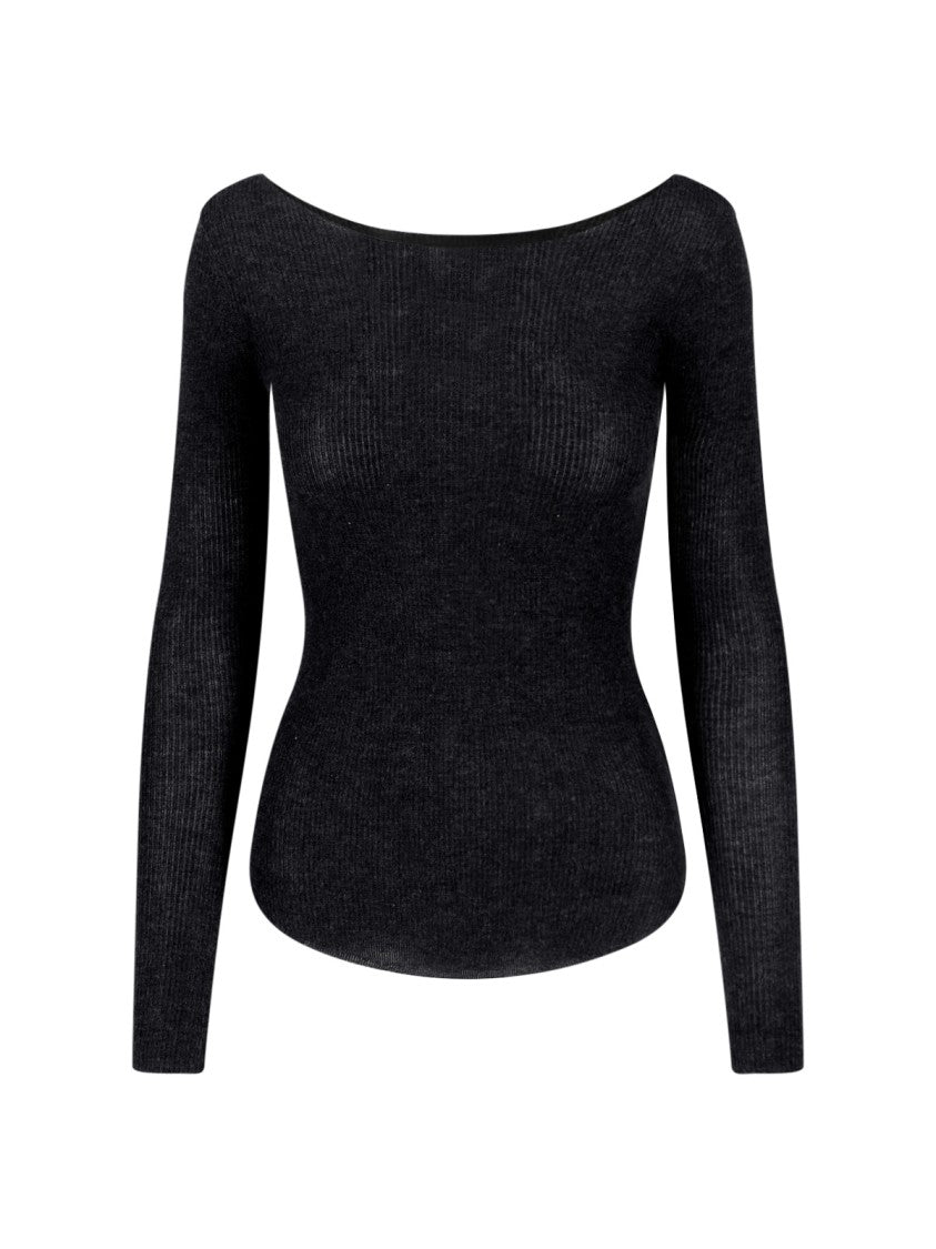 Isabel Marant Cashmere-Silk Knit Top – Black