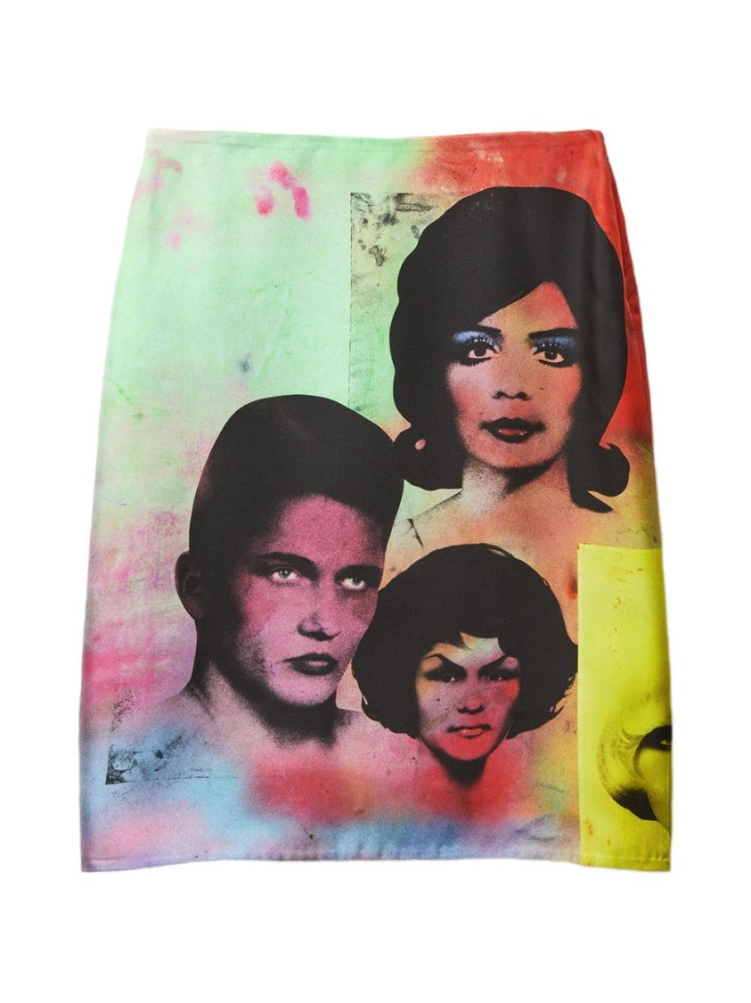 Versace Multicolored Gradient Skirt