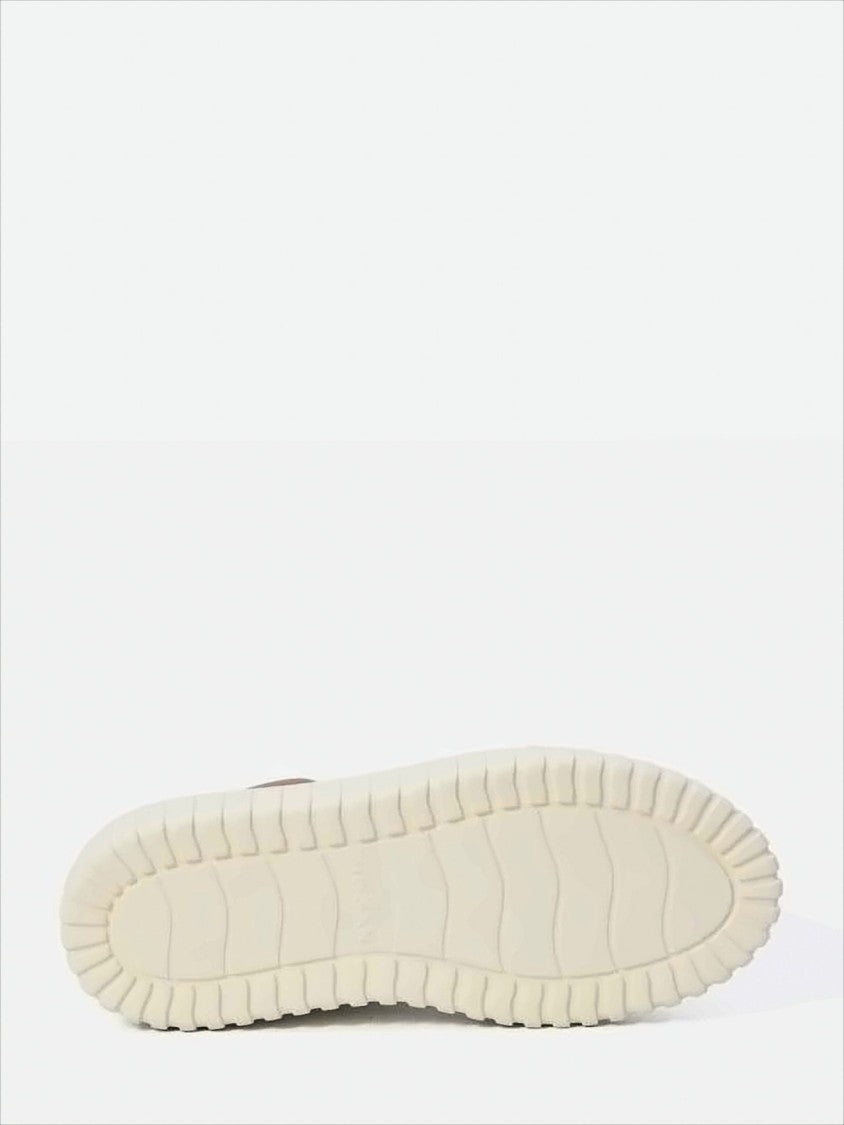 Hogan Ivory Leather Lace-Up H-Stripes H Shoes