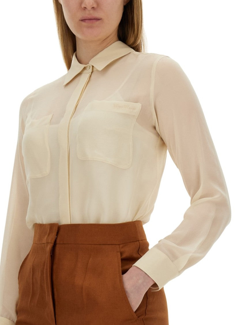 Max Mara "Summer Clam" Silk Shirt