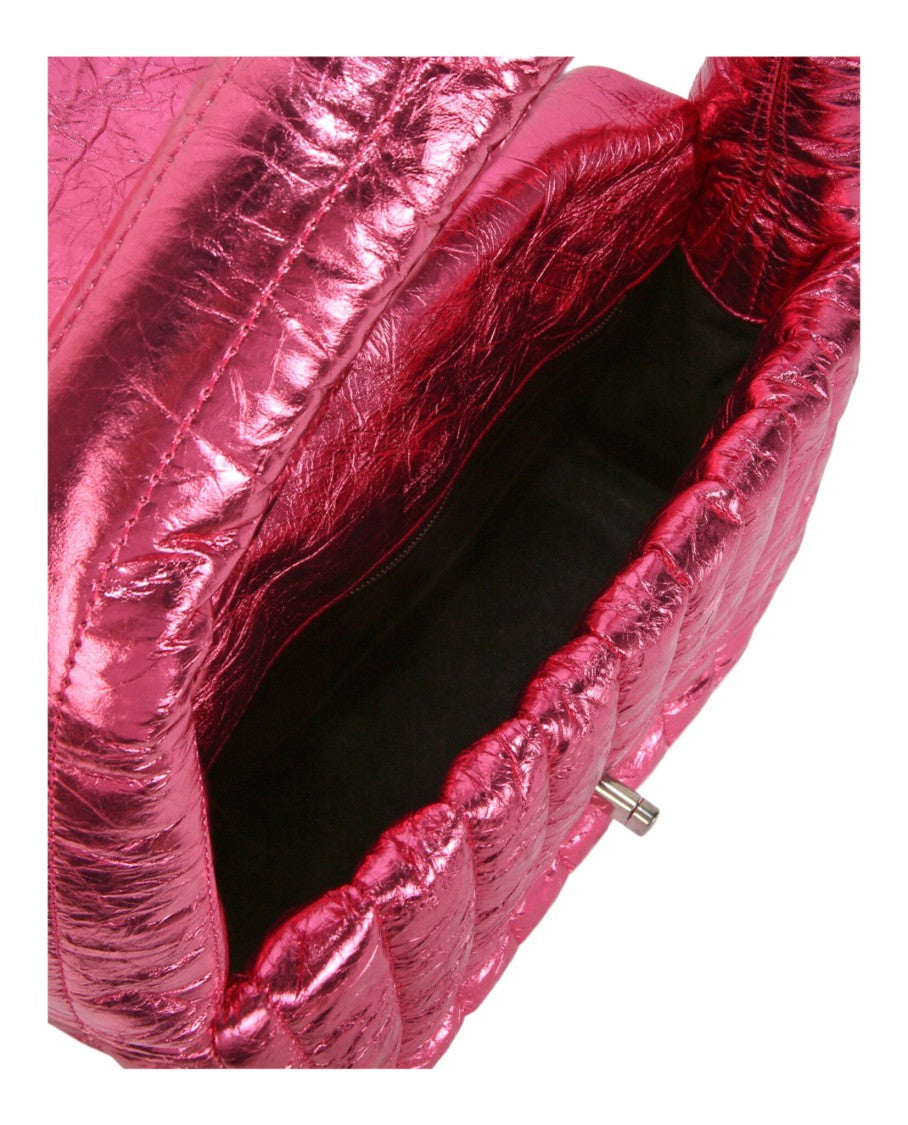 Balenciaga Small Monaco Quilted Sling Bag With Silver-Tone Hardware And Distressed Finish