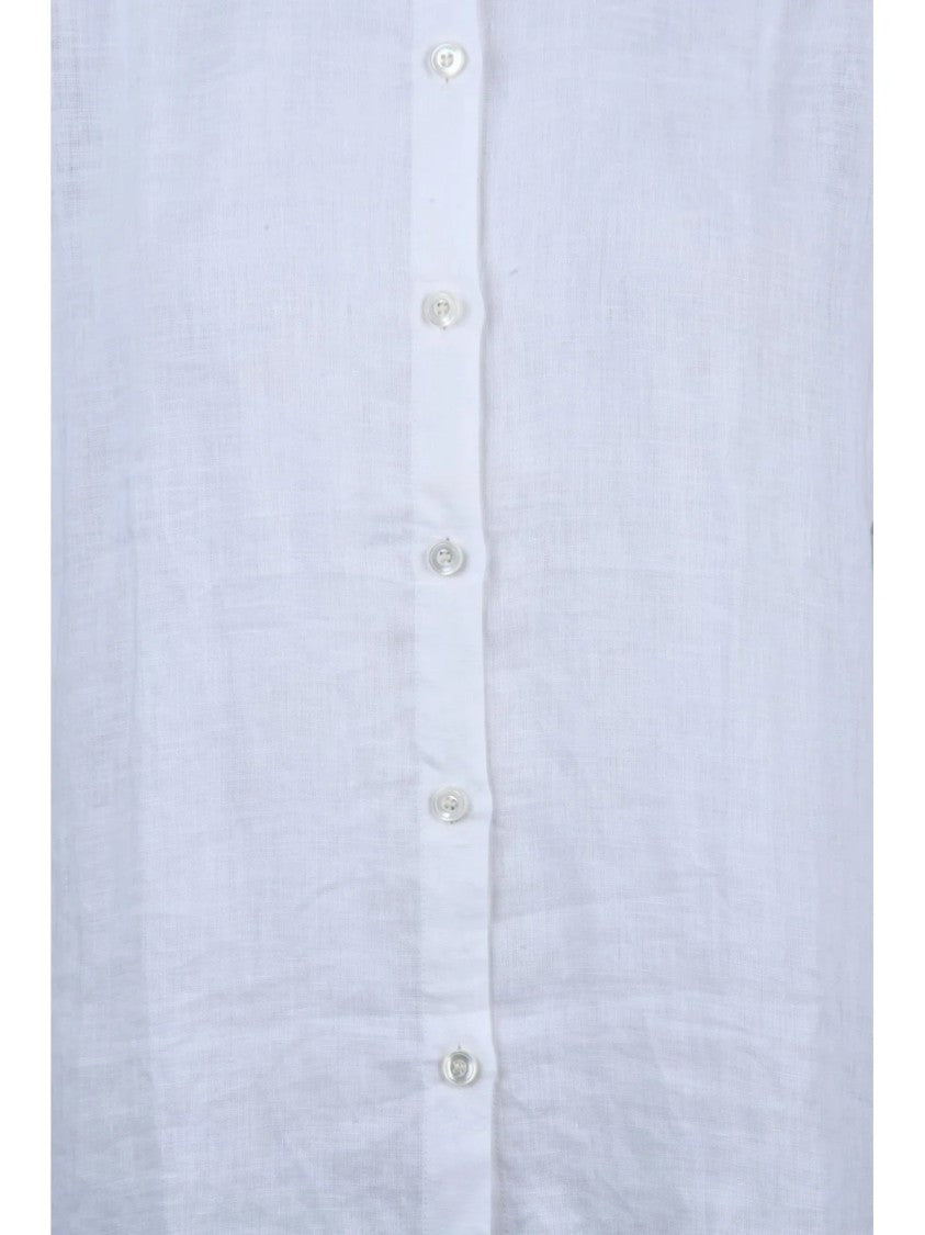 Eleventy White Women Linen Shirt