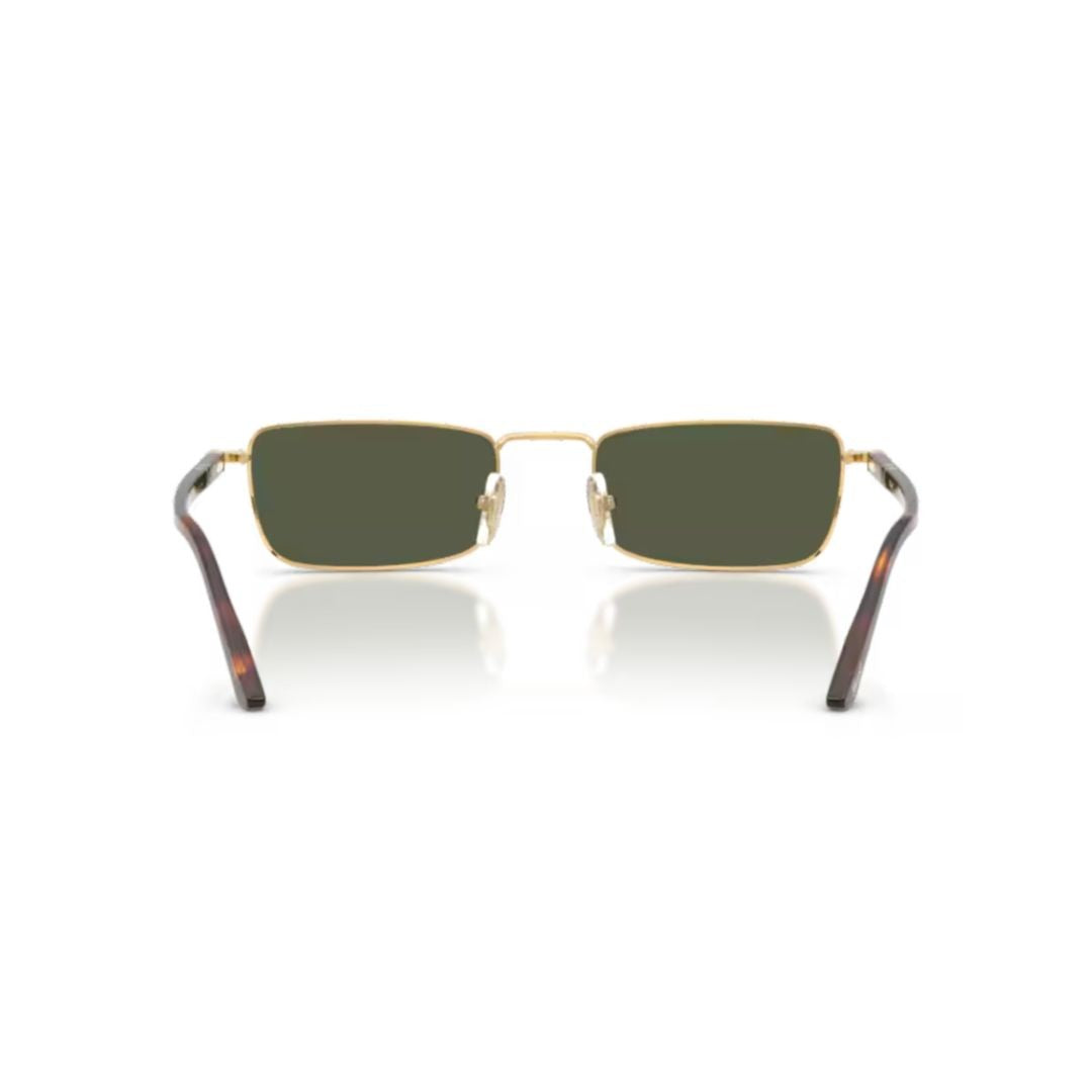 Persol 0Po1025s Gold Metal Sunglasses With Tortoiseshell Temples
