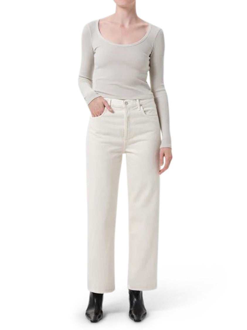 Agolde Straight-Leg Jeans In Warm Earthy Brown