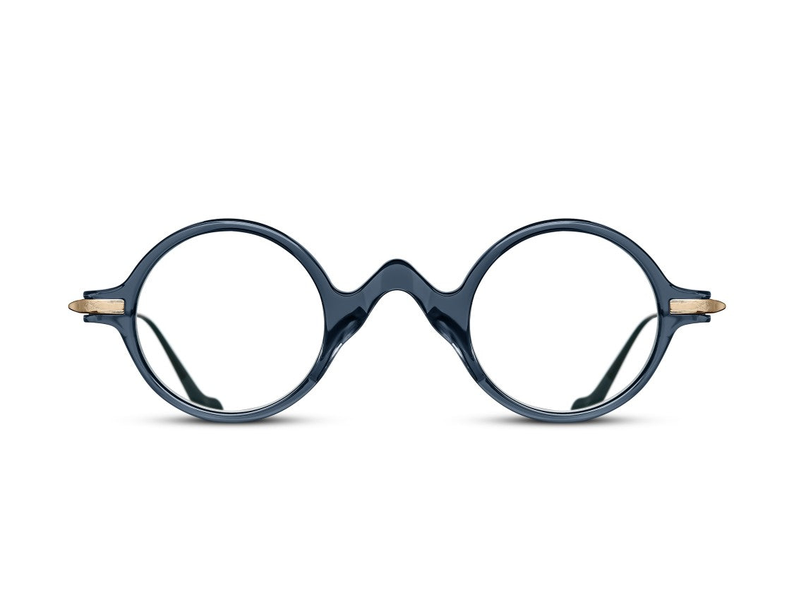 Matsuda Gold Mxmf1 Acetate Round Eyeglasses