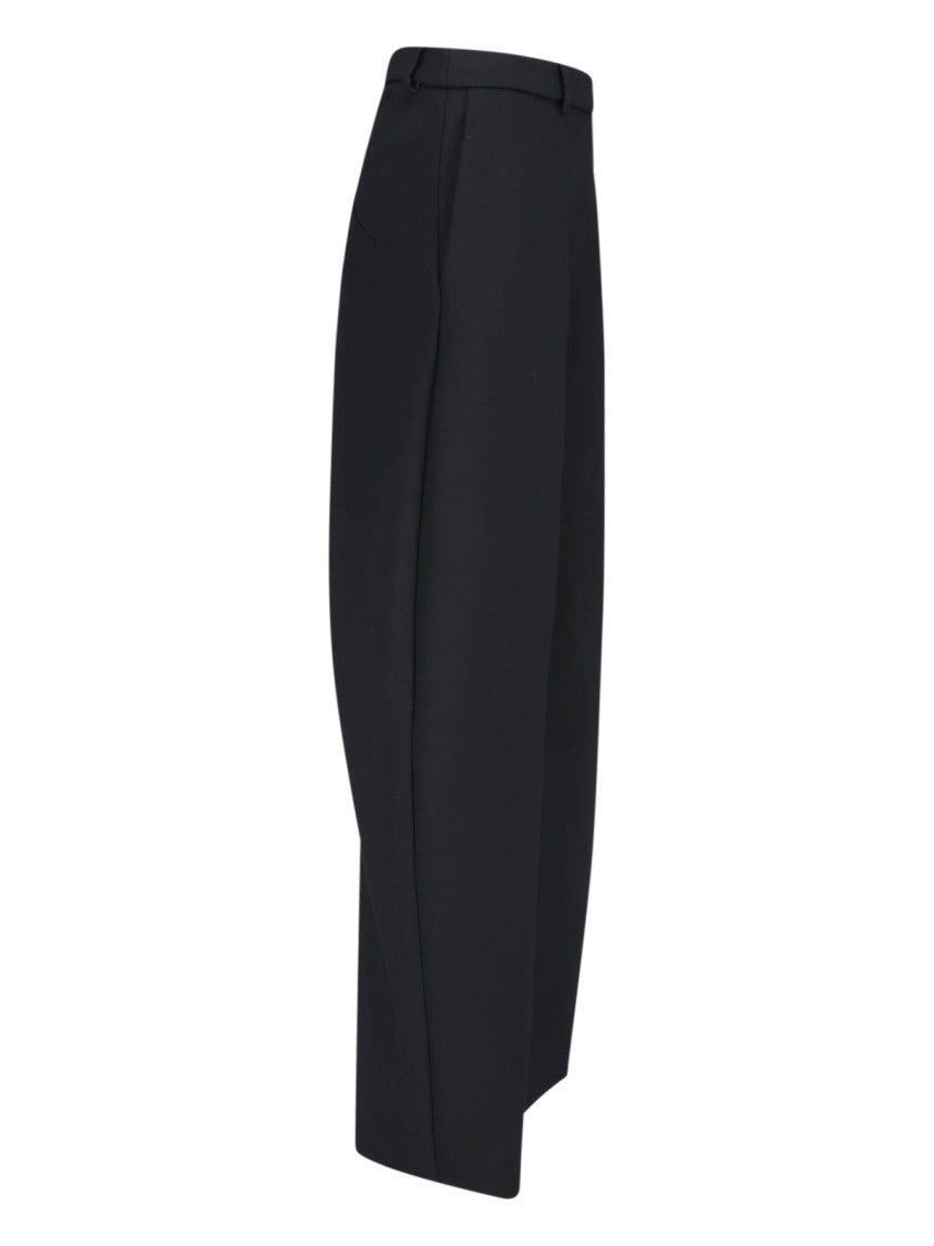 Alaïa Wide-Leg Trousers In Black Wool