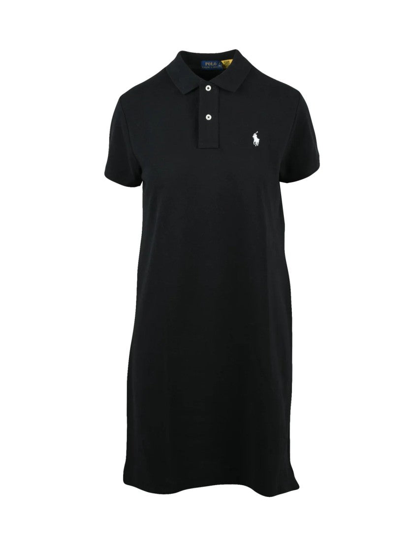 Polo Ralph Lauren Black Cotton Polo Dress