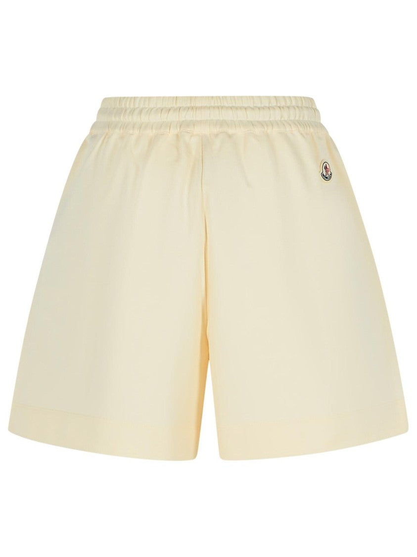 Moncler Cream Cotton Shorts
