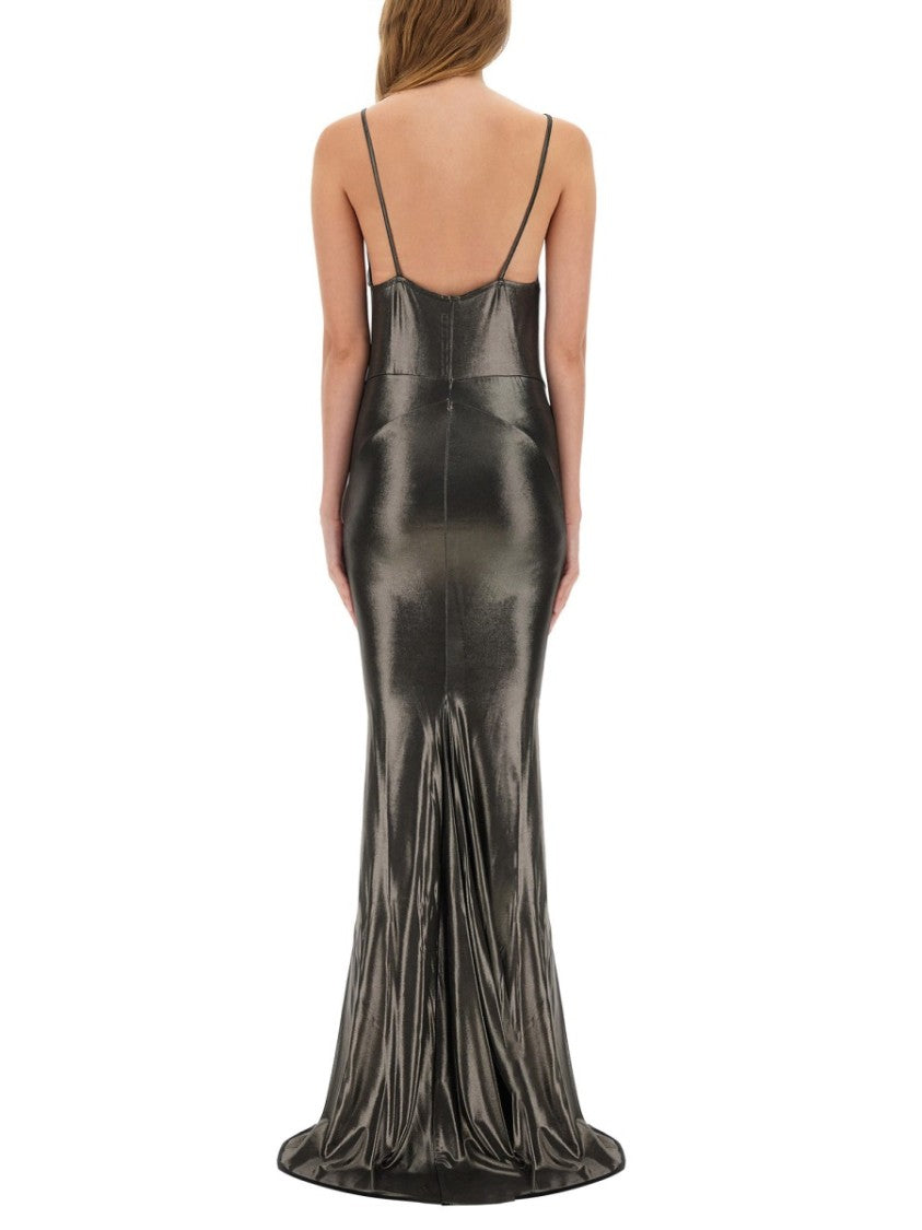 Rick Owens X Lilies Metallic Long Dress