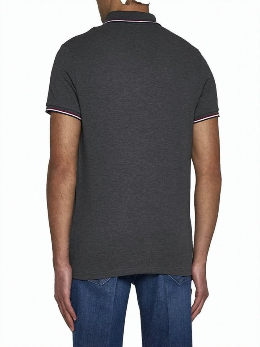 Moncler Moncler Cotton Piqué Polo Shirt With Contrasting Trim
