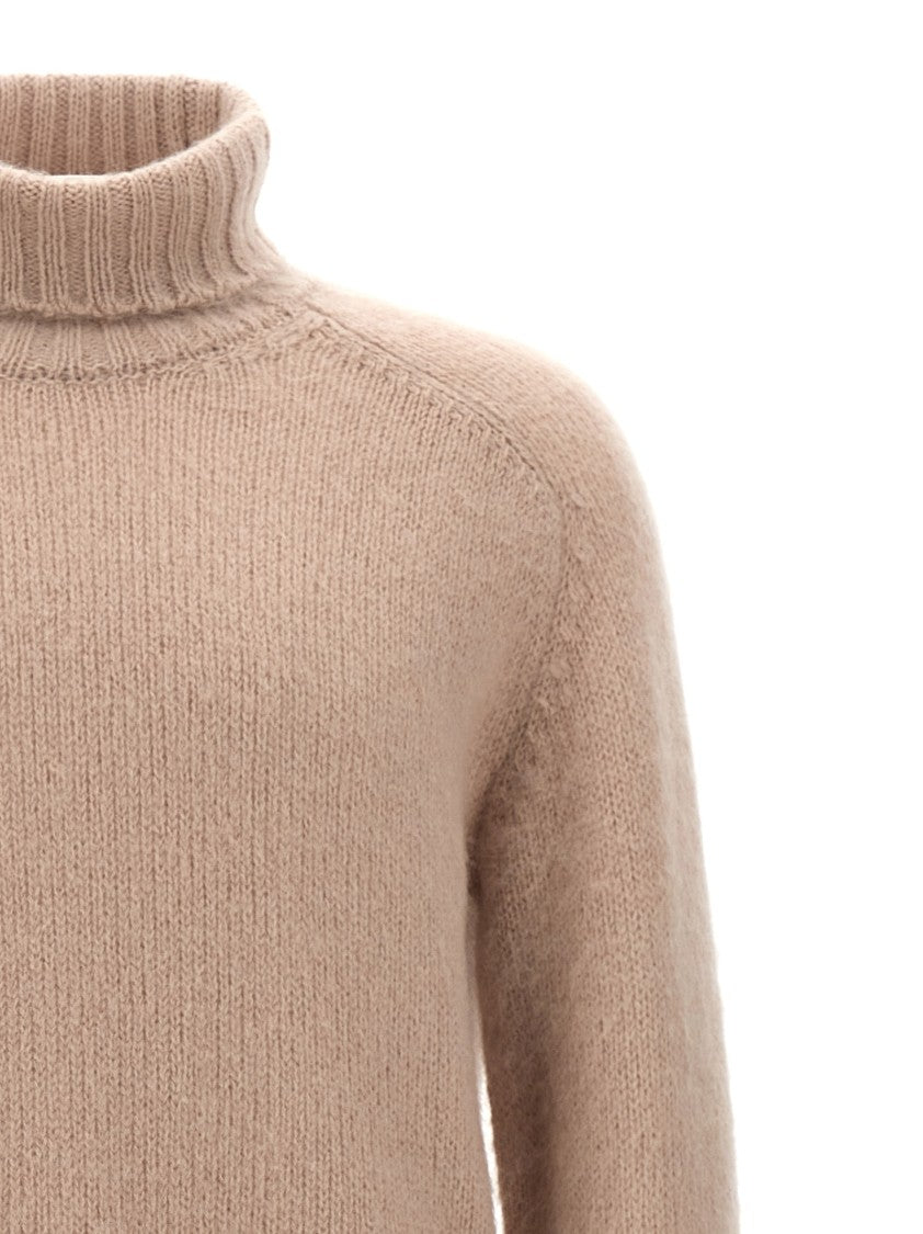 Tom Ford High Neck Mohair Blend Sweater With Ribbed Detailing