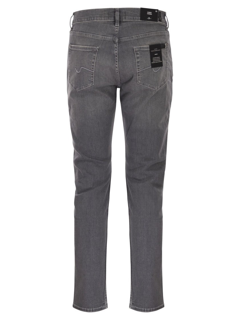 7 For All Mankind Slimmy Tapered - Skinny Medium-Waisted Jeans