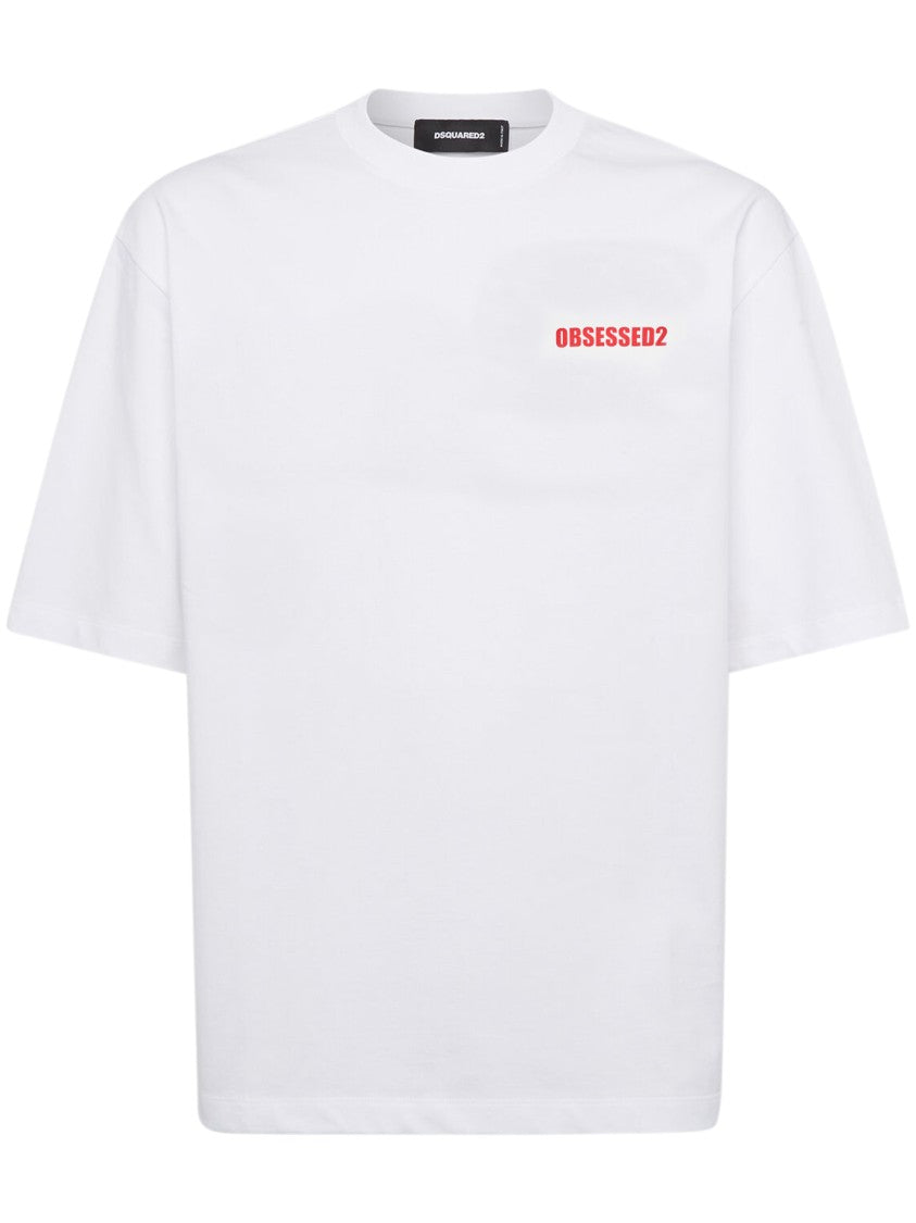 Dsquared2 Boxy Loose Fit White Tee