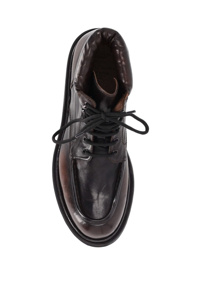 Officine Creative St Moritz Sole Leather Ankle Boots