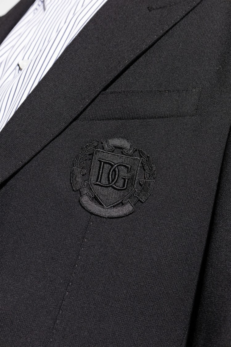 Dolce & Gabbana Deep Navy Blue Wool Blazer